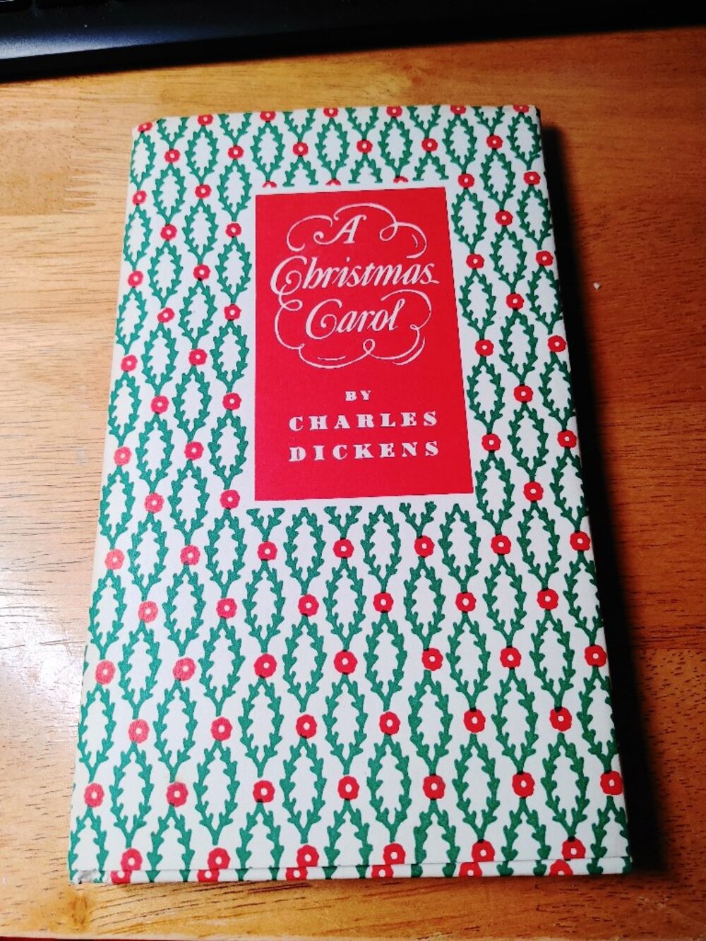 1960s 'A Christmas Carol' by Charles Dickens Hardcover Book with Dust Jacket